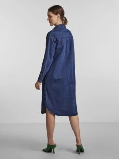 PIECES PCNURSEL LS DENIM SHIRT DRESS BC Dames Jurk - Maat XS -Trendyo Trendy Winkel 900x1200 24
