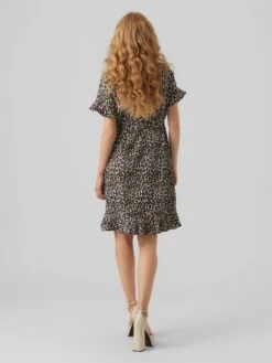VERO MODA VMHENNA 2/4 WRAP FRILL DRESS WVN Dames Jurk - Maat XXL -Trendyo Trendy Winkel 900x1200 243