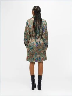 Object OBJMARIKA LS SHORT DRESS A DIV Dames Mini Jurk Fossil - Maat 40 -Trendyo Trendy Winkel 900x1200 252