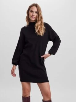 VERO MODA VMNANCY LS FUNNELNECK DRESS GA BOO Dames Jurk - Maat S -Trendyo Trendy Winkel 900x1200 90