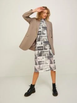 JJXX JXOHALA MESH LS HIGH NECK DRESS Dames Jurk - Maat M -Trendyo Trendy Winkel 900x1200 97