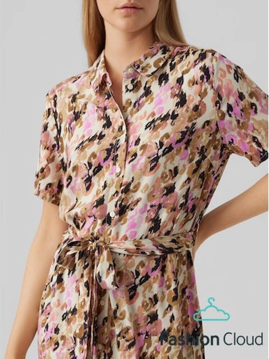 Vero Moda Jurk Vmeasy S/s Long Shirt Dress R1 Wvn 10286792 Tigers Eye/ina Dames Maat - M 10 Vero Moda Jurk Vmeasy S/s Long Shirt Dress R1 Wvn 10286792 Tigers Eye/ina Dames Maat - M - Afbeelding 8