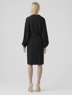 VERO MODA JURK VMPAM L/S SHIRT DRESS JRS BTQ BLACK DAMES MAAT - L -Trendyo Trendy Winkel 908x1200 3