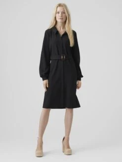 VERO MODA JURK VMPAM L/S SHIRT DRESS JRS BTQ BLACK DAMES MAAT - M 16 VERO MODA JURK VMPAM L/S SHIRT DRESS JRS BTQ BLACK DAMES MAAT - M -Trendyo Trendy Winkel 909x1200 4