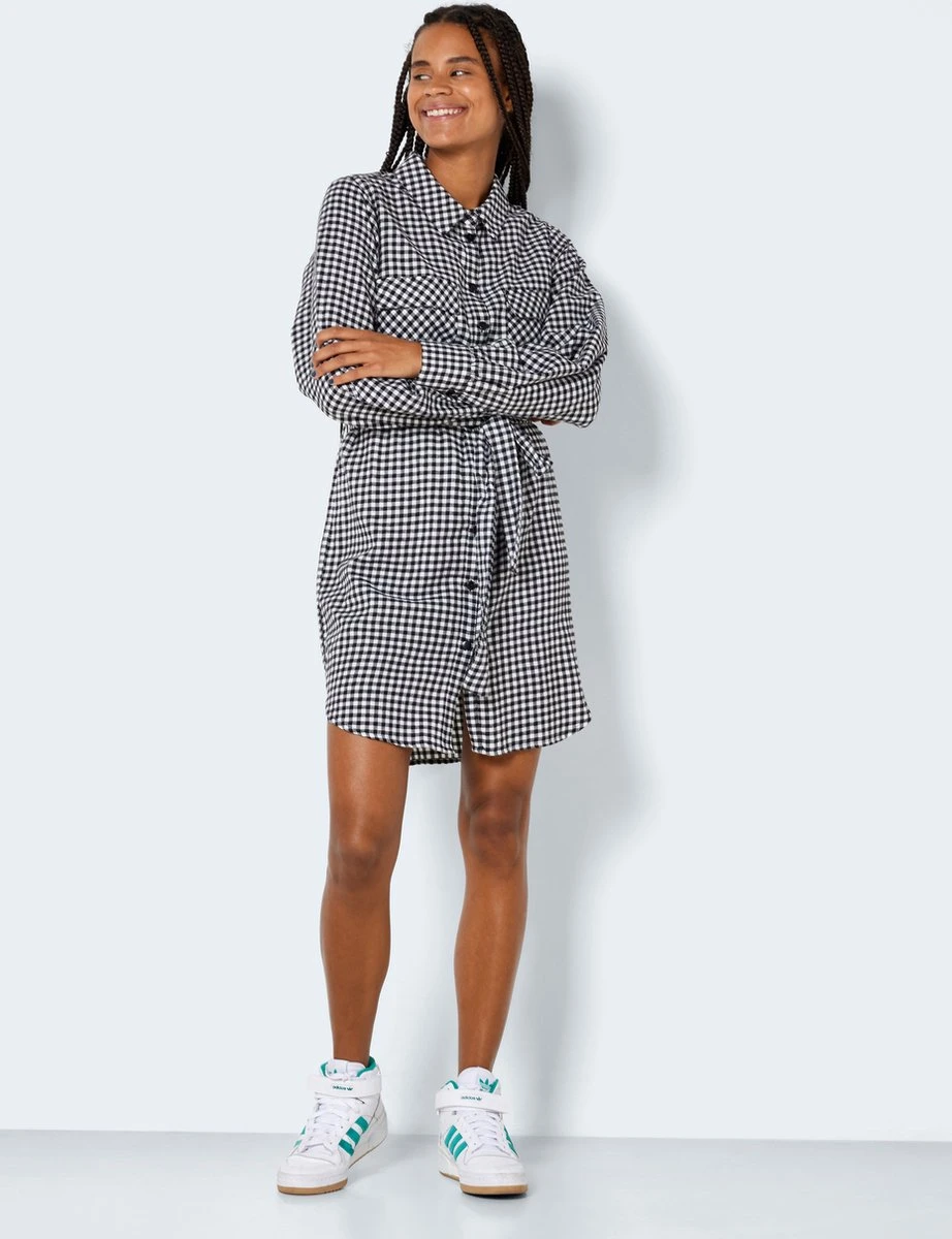 NOISY MAY NMERIK L/S SHIRT DRESS WVN Dames Jurk - Maat S 7 NOISY MAY NMERIK L/S SHIRT DRESS WVN Dames Jurk - Maat S - Afbeelding 5