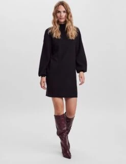 VERO MODA VMNANCY LS FUNNELNECK DRESS GA BOO Dames Jurk - Maat S -Trendyo Trendy Winkel 923x1200 11