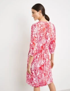 GERRY WEBER Dames Midi-jurk Ecru/Weiss/Rot/Orange Druck-44 -Trendyo Trendy Winkel 923x1200 24