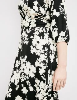 TAIFUN Dames Midi-jurk Schwarz Gemustert-42 -Trendyo Trendy Winkel 923x1200 37