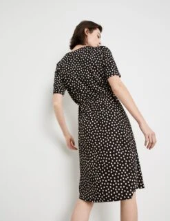 TAIFUN Dames Jersey Jurk Schwarz Gemustert-46 -Trendyo Trendy Winkel 923x1200 49