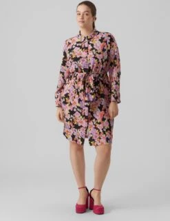 VERO MODA VMLUCIA LS ABK SHIRT DRESS WVN CUR Dames Jurk - Maat 42 -Trendyo Trendy Winkel 924x1200 9