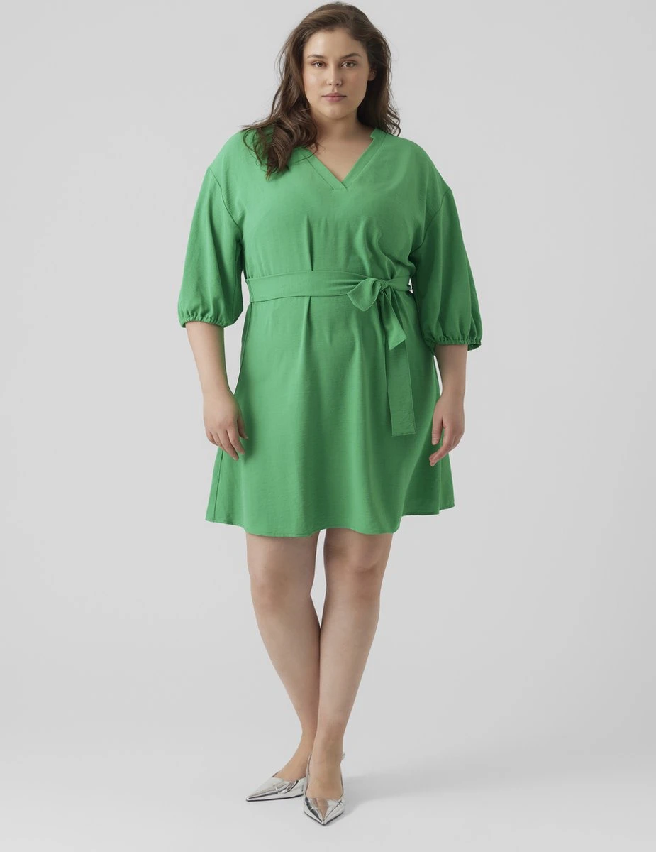 VERO MODA VMPYE 3/4 ABK DRESS WVN BTQ GA CUR Dames Jurk - Maat 52 4 VERO MODA VMPYE 3/4 ABK DRESS WVN BTQ GA CUR Dames Jurk - Maat 52 - Afbeelding 2