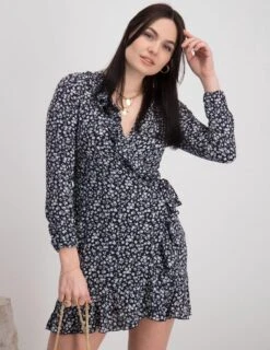 ONLY ONLCARLY L/S WRAP SHORT DRESS NOOS WVN Dames Jurk - Maat 40 -Trendyo Trendy Winkel 927x1200 24