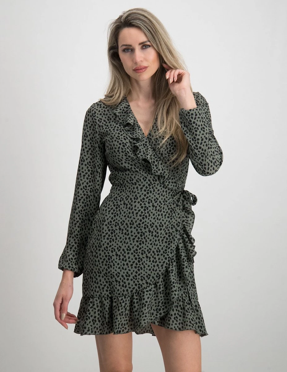 ONLY ONLCARLY L/S WRAP SHORT DRESS NOOS WVN Dames Jurk - Maat 40 9 ONLY ONLCARLY L/S WRAP SHORT DRESS NOOS WVN Dames Jurk - Maat 40 - Afbeelding 7