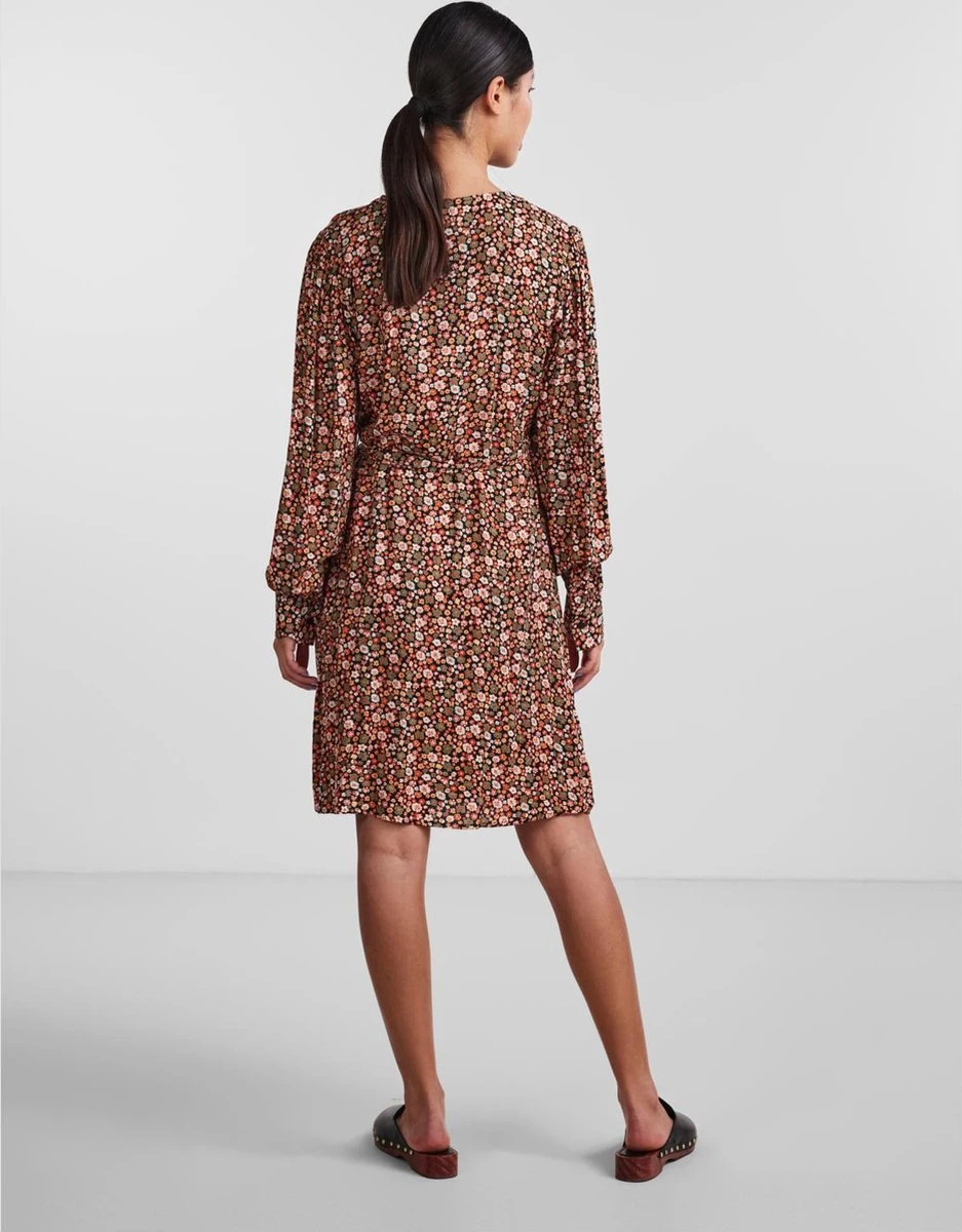 PIECES PCNYA LS WRAP DRESS Dames Jurk - Maat L 7 PIECES PCNYA LS WRAP DRESS Dames Jurk - Maat L - Afbeelding 5