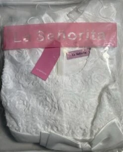 Communie/Bruidsmeisjes Jurk En Bloemenkrans - Wit - Maat 98/104 (110) -Trendyo Trendy Winkel 975x1200 2